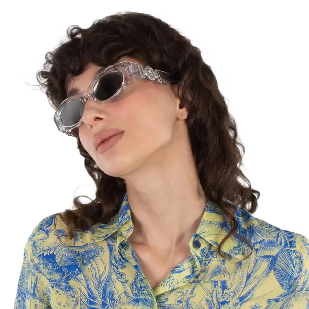 Silver Mirror Oval Ladies Sunglasses VE4480U 148/30 51 VE4480U 148/30 51 by Versace