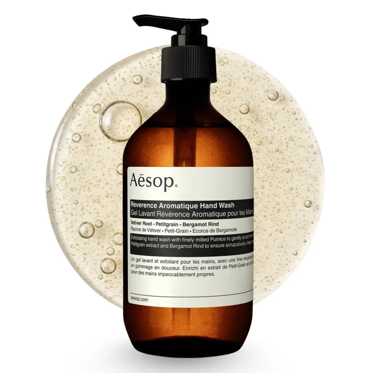 Exfoliating Hand Wash 500mL 16.9 oz Pumice Vetiver Aesop Reverence Led Soap