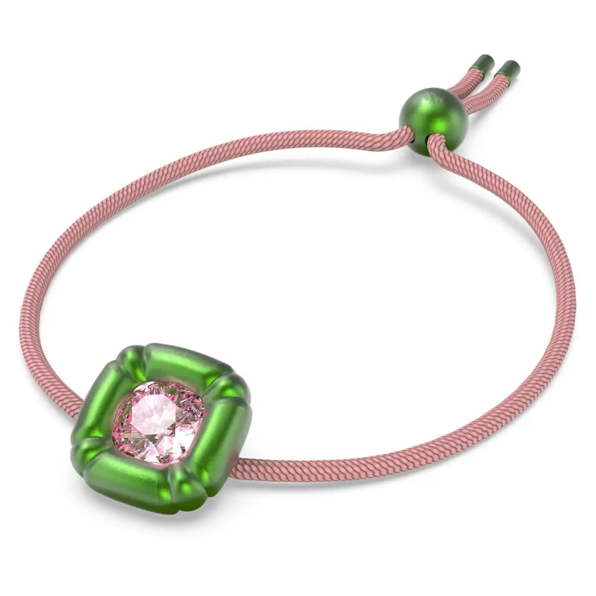 Swarovski Dulcis Bracelet Cushion Cut Crystals Green Pink-5613643