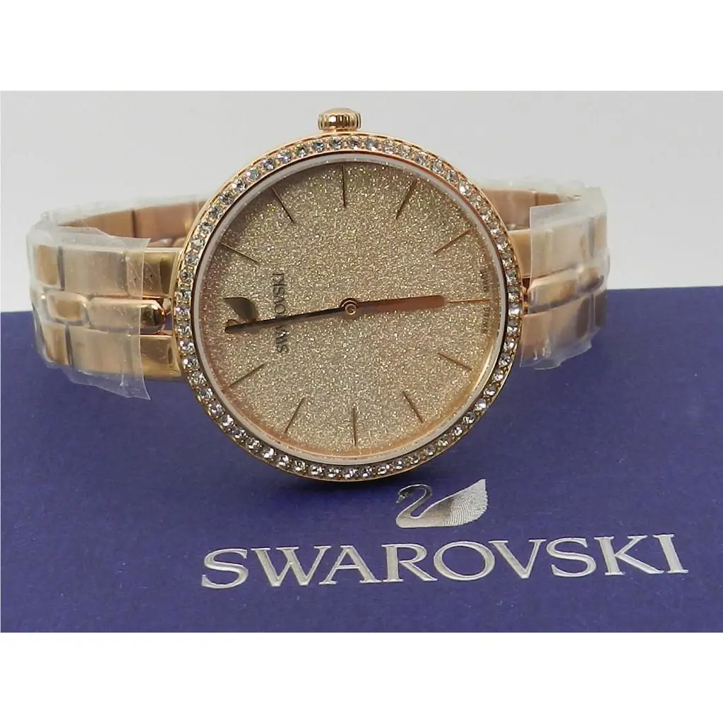 Swarovski Women`s Swiss Cosmopolitian Rose Gold-tone Stainless Steel