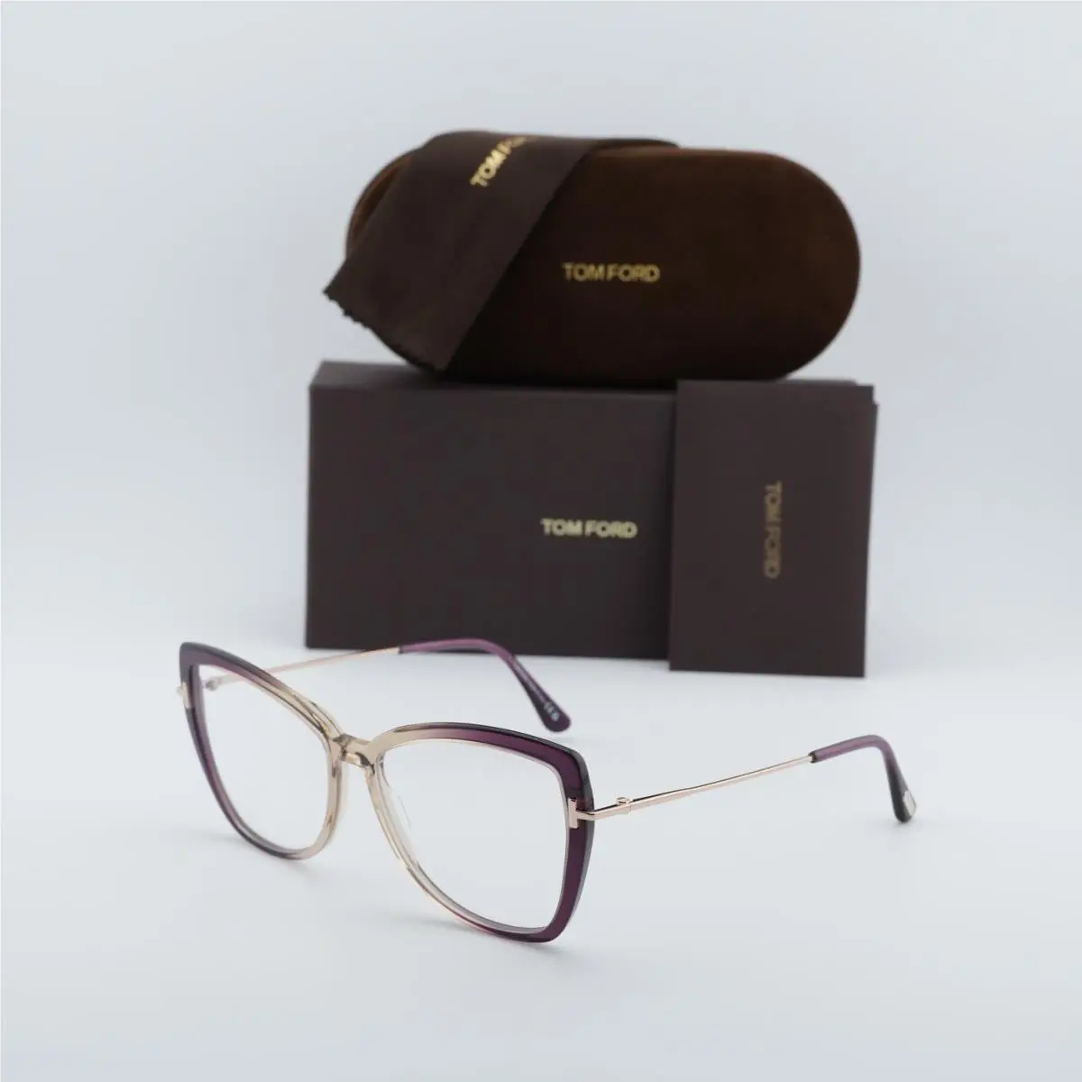 Tom Ford FT5882-B 083 Violet/gold 55mm Eyeglasses