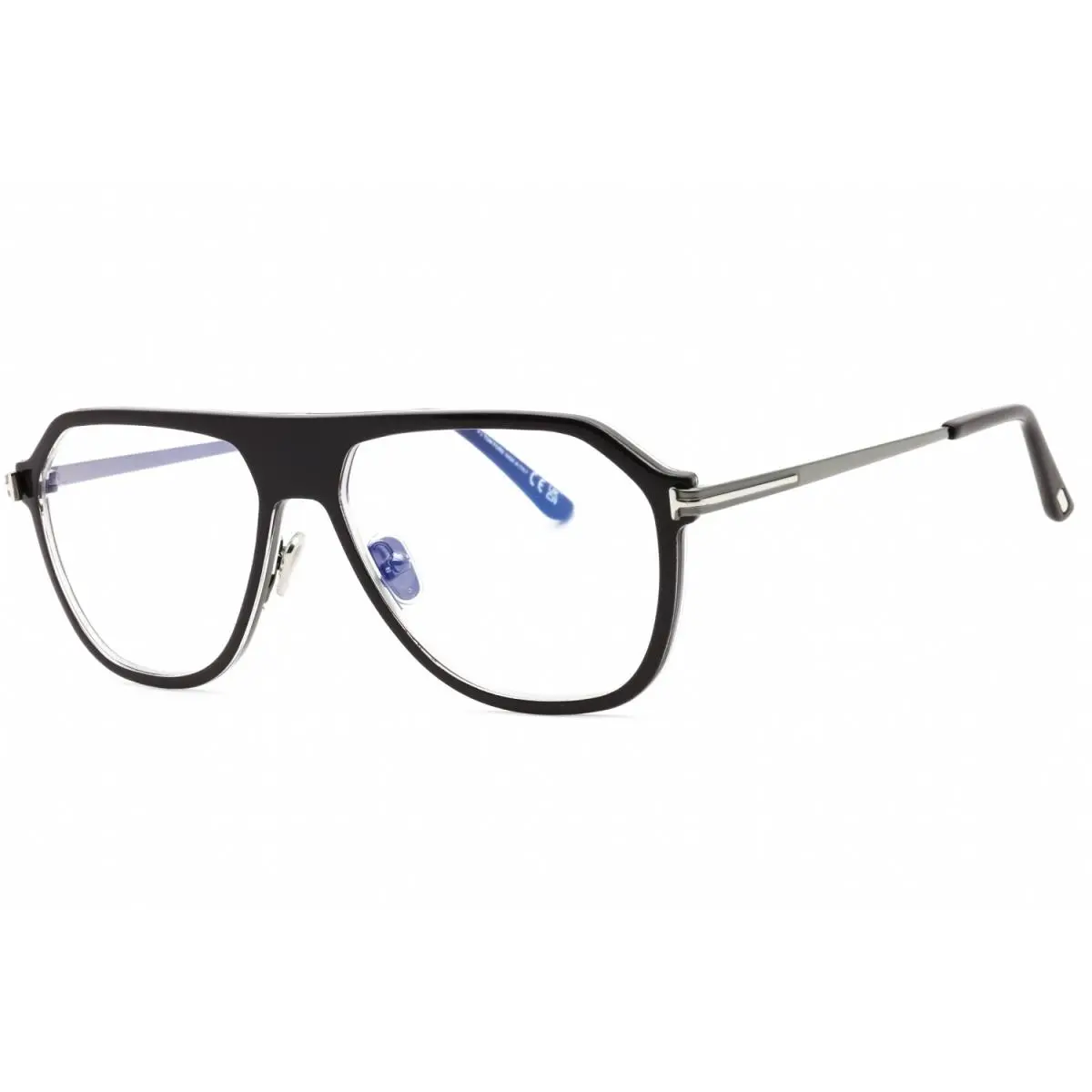 Tom Ford FT5943-B 050 Eyeglasses Dark Brown Clear Frame 56mm
