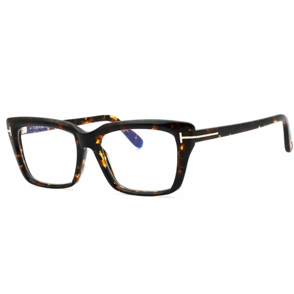 Tom Ford Women`s Eyeglasses Dark Havana Acetate Cat Eye Shape Frame FT5894-B 052
