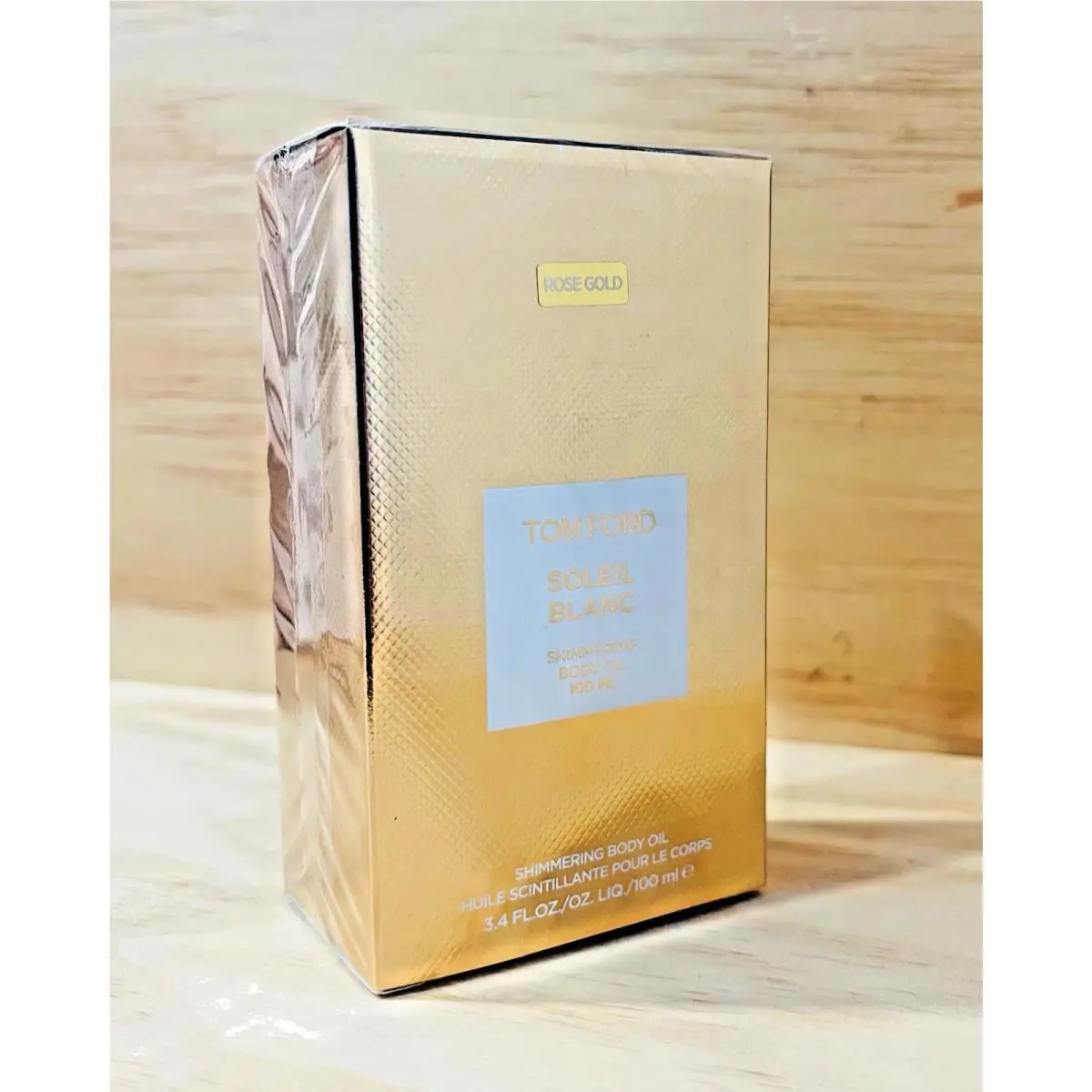Tom Ford Soleil Blanc Shimmering Body Oil Rose Gold 100ml / 3.4oz Box
