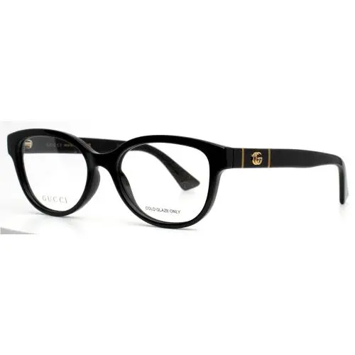 Gucci GG1115O 001 Black Womens Semi Cat Eye Eyeglasses 53-17-145