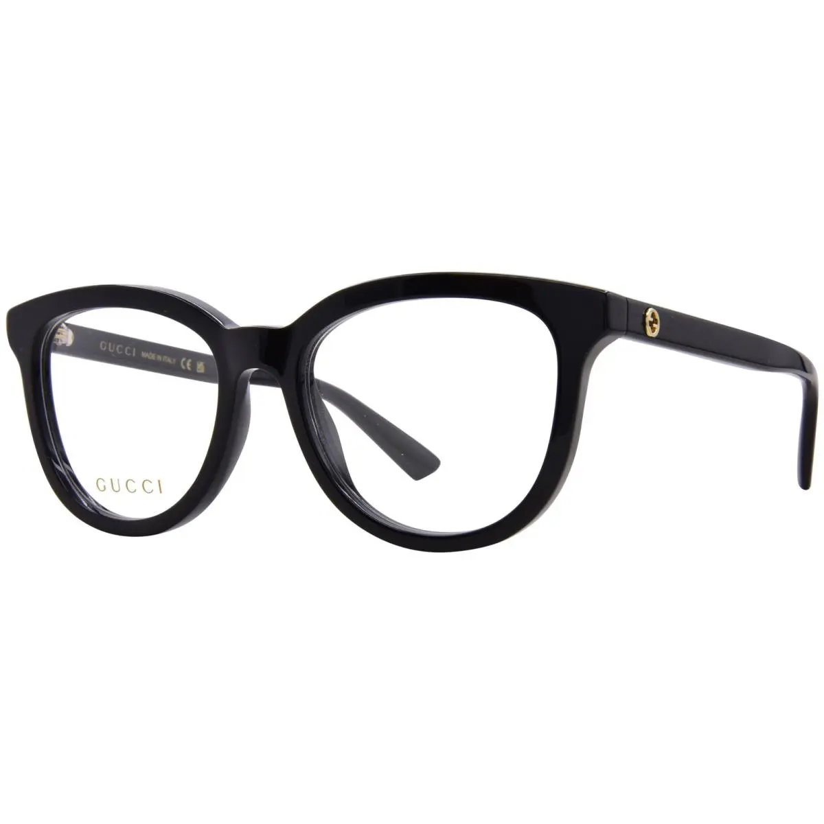 GG1687O 001 Eyeglasses Frame Women`s Black Full Rim Cat Eye 52mm by Gucci