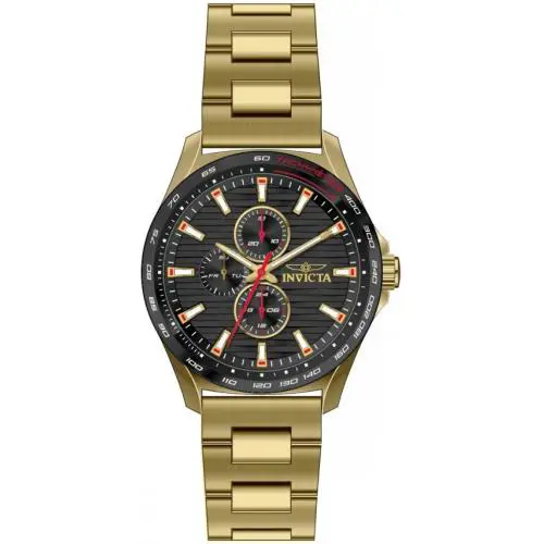 Racing Quartz Black Dial Men`s Watch 48871 by Invicta