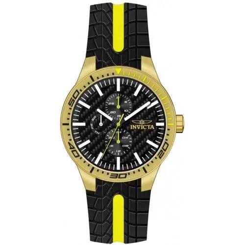 Racing Quartz Black Dial Men`s Watch 48873 by Invicta