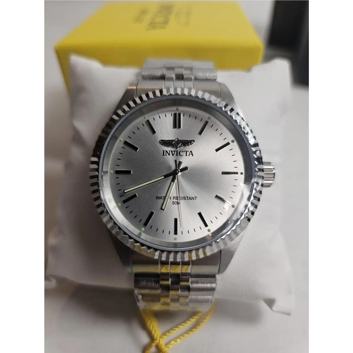 Invicta Specialty 43mm Men’s Stainless Steel Watch Silver Dial 29373 50M
