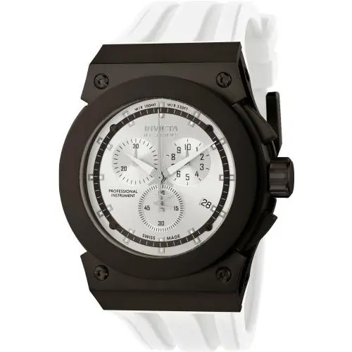 Invicta Mens Reserve Akula Swiss Made 52mm Antique Silver Dial Quartz Watch