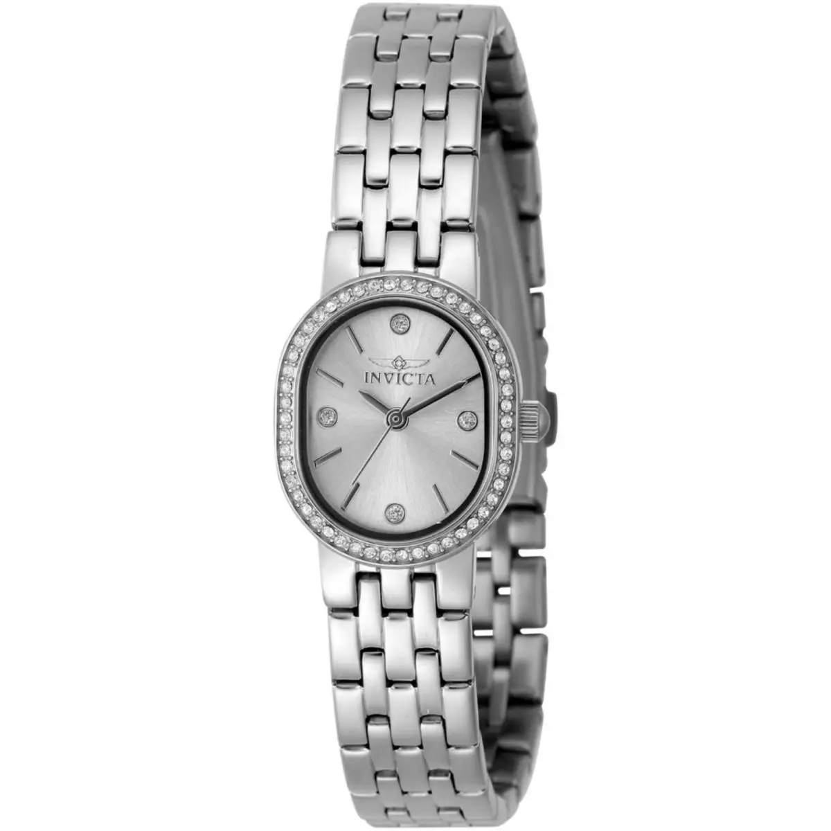 Women`s Watch - Angel Silver Tone Dial Stainless Steel Bracelet 48134 by Invicta