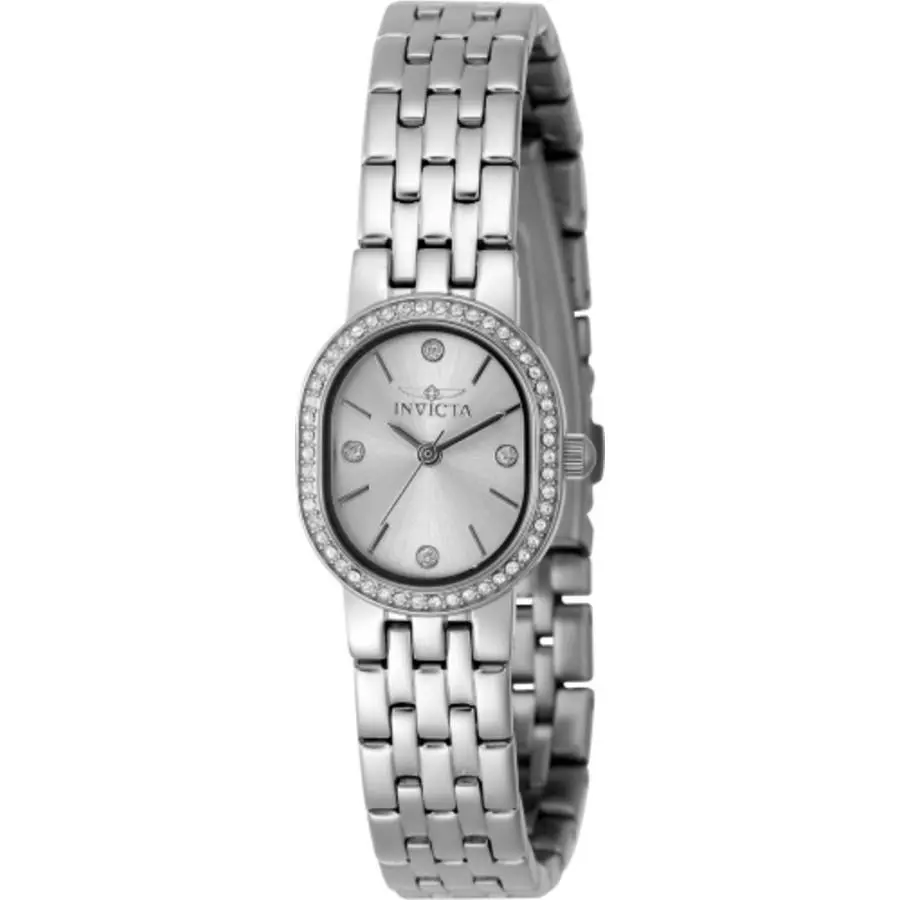 Invicta Angel Quartz Crystal Silver Dial Ladies Watch 48134