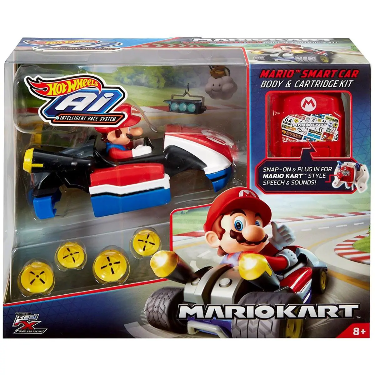 Hot Wheels AI Intelligent Race System Mario Smart Car Body Cartridge Kit