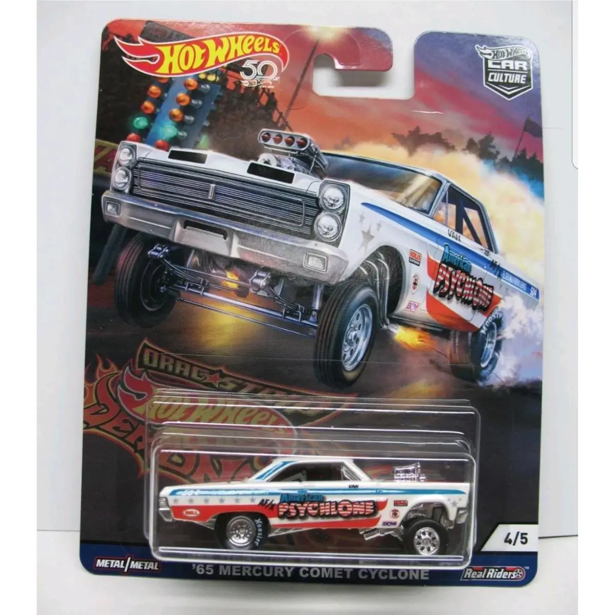 Hot Wheels 2018 Car Culture Drag Strip Demons `65 Mercury Comet Cyclone