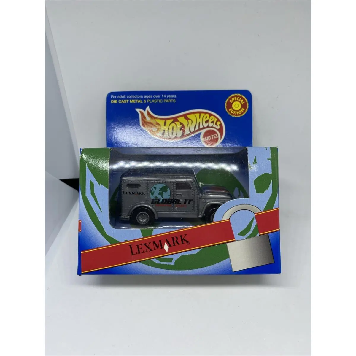 2001 Hot Wheels Lexmark Promo Armored Car with Real Riders Mint