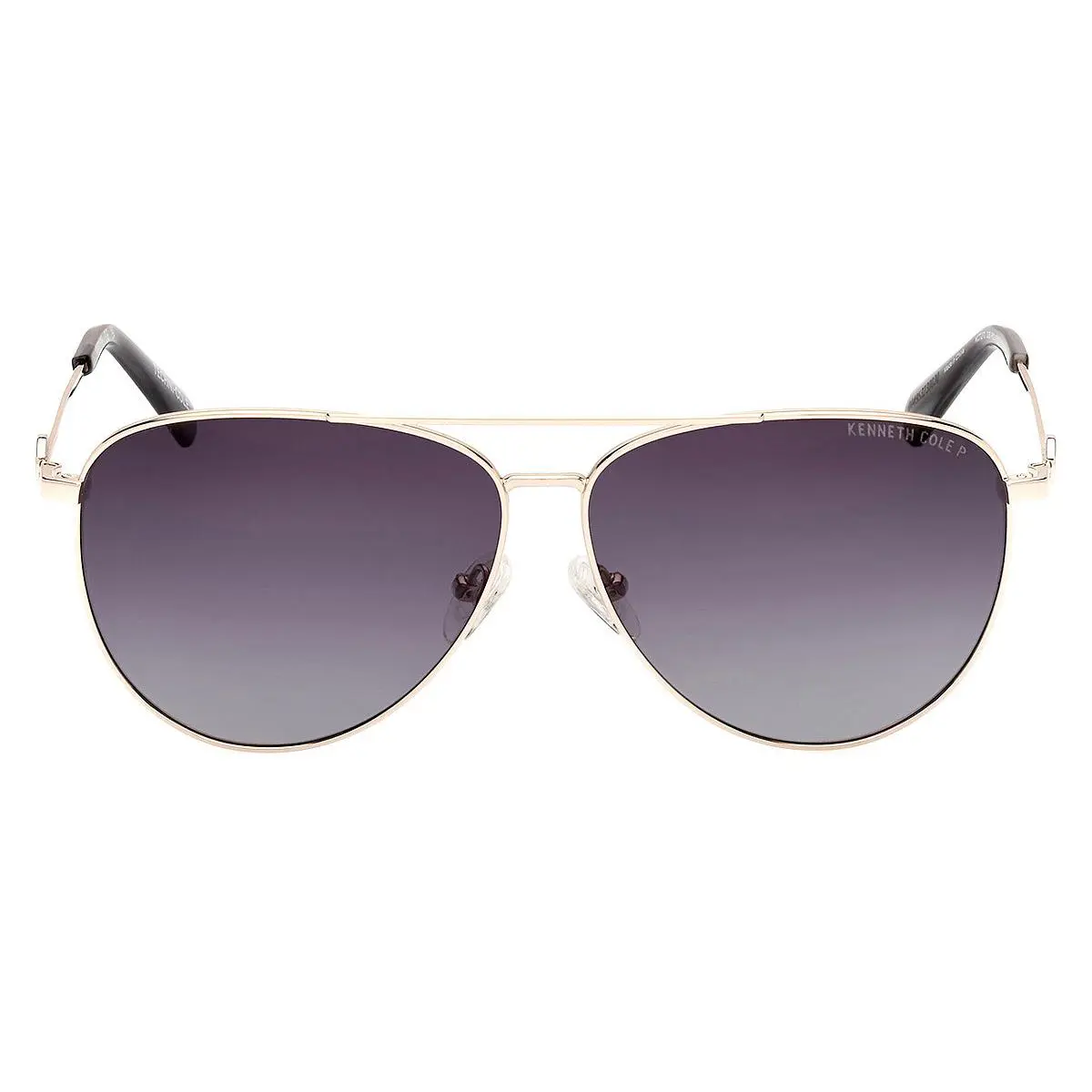 KC7270 Sunglasses Gold / Gradient Smoke 59mm by Kenneth Cole