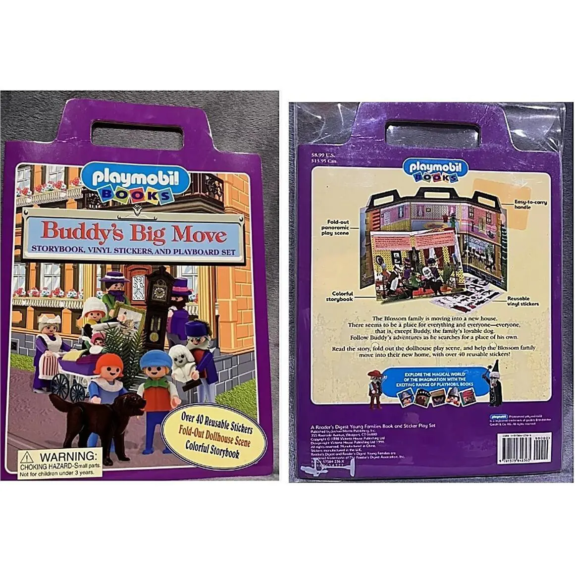 Book Playmobil Play Stickers: Buddy`s Big Move V Rare