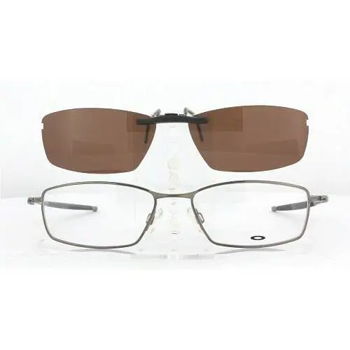 Custom Made For  CAPACITOR-OX5055-54X17-F Polarized Clip-on Sunglasses Ey by Oakley