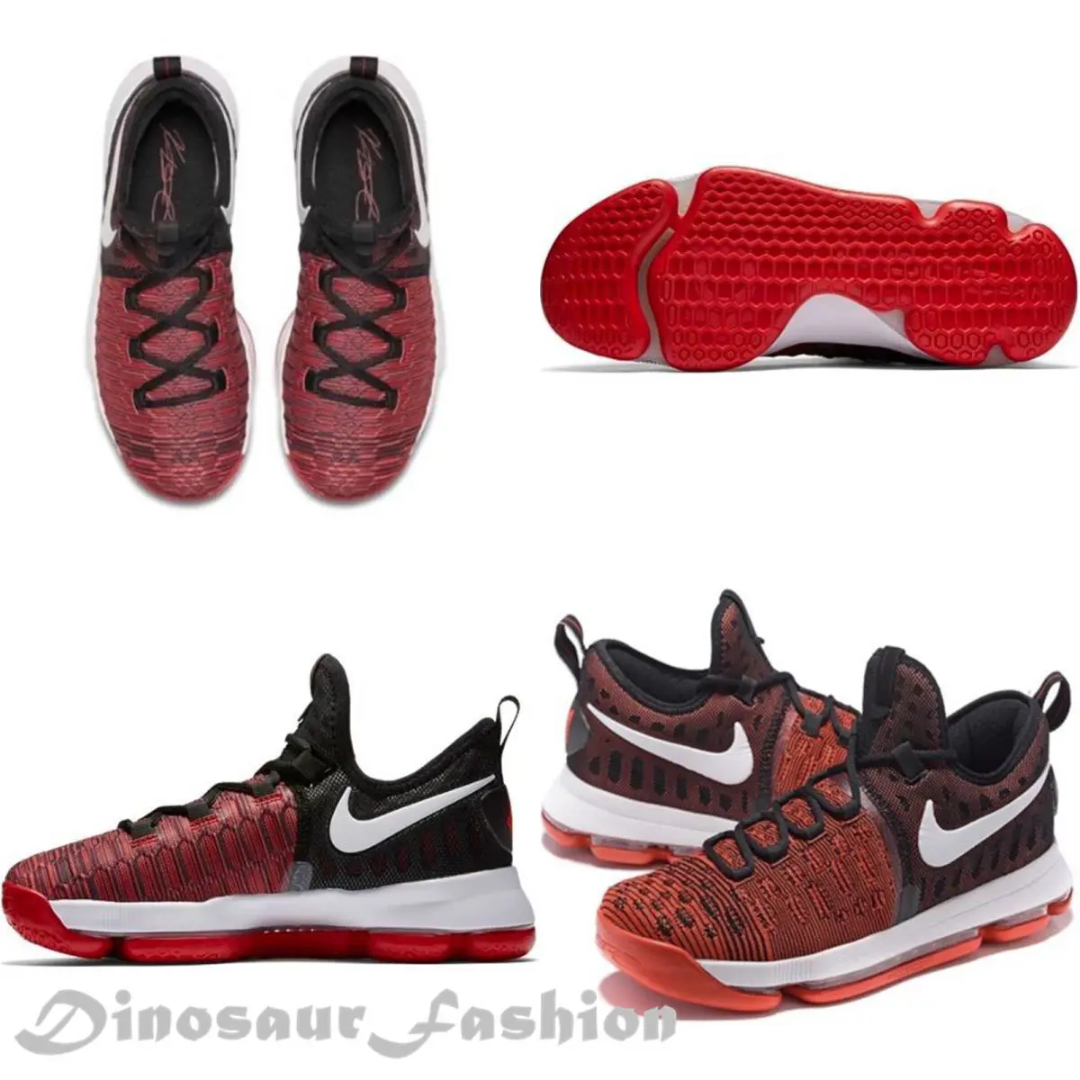 Nike shoes - Nike KD 9 - UNIVERSITY RED/WHITE BLACK 6