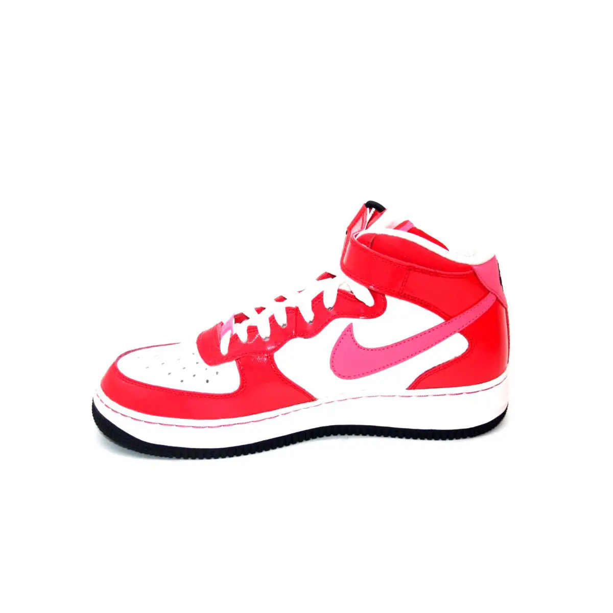 Nike shoes - Nike Air Force 1 Mid GS - White/Dynamic Pink-Hyper Red-Dark Obsidian 0
