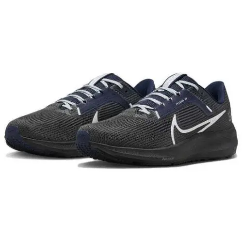 Zoom Pegasus 40 Cowboy Men`s Running Shoes Navy Blue DZ5975-001 US Sz 9.5 Anthracite/College Navy/Metallic Silver/White by Nike