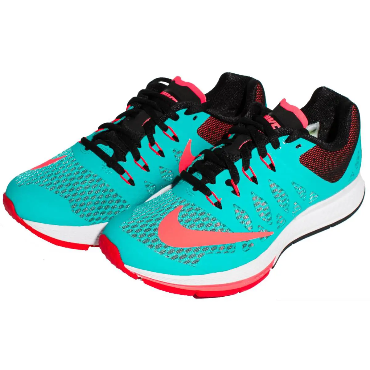 Nike Women`s Air Zoom Elite 7 Running Shoe Hyper Jade/punch 654444-300 Sz 5-8.5 - Jade