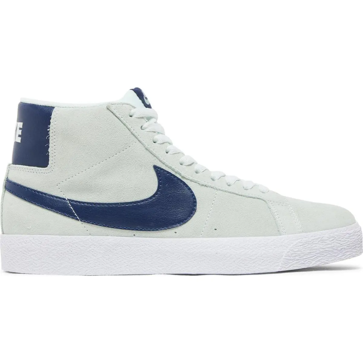 864349-303 Mens Nike SB Blazer Mid `barely Green` - Barely Green/White/Navy