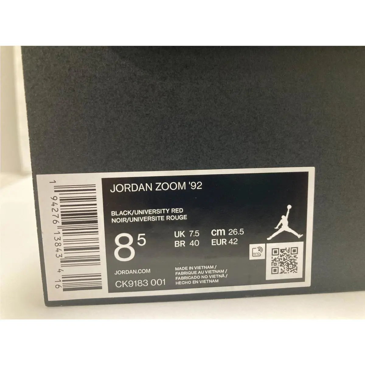 Nike shoes - Air Jordan Zoom `92 - Air Zoom - CK9183-001 - Black 6