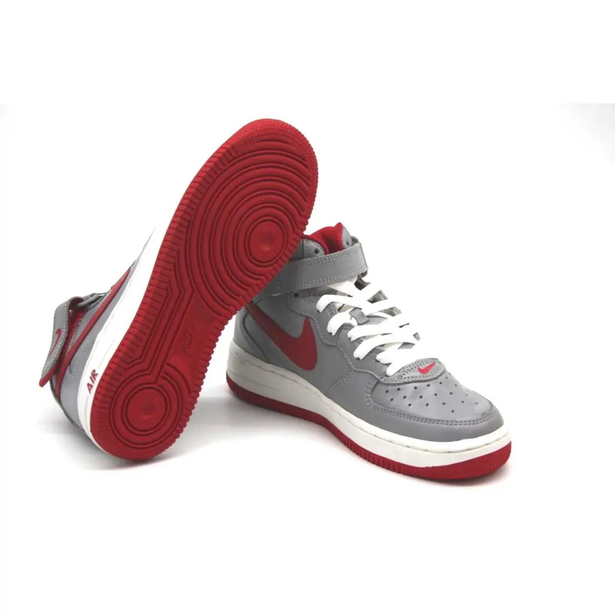 Nike shoes - Nike Air Force 1 - Air Force - MEDIUM GREY/VARSITY RED-WHITE 6