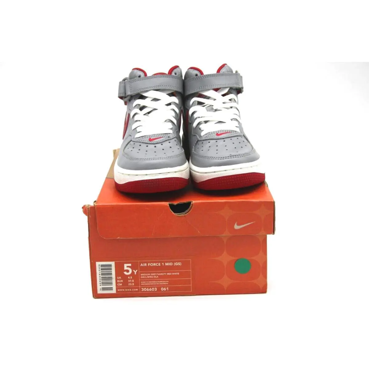 Nike shoes - Nike Air Force 1 - Air Force - MEDIUM GREY/VARSITY RED-WHITE 16