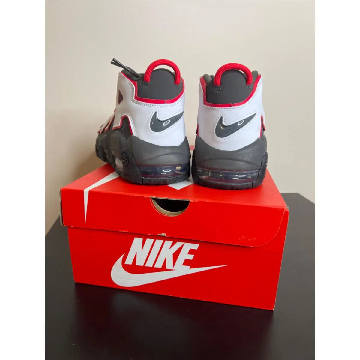 Nike shoes - Nike Air More Uptempo - Air More Uptempo - GRAY/BLACK/WHITE/RED 1