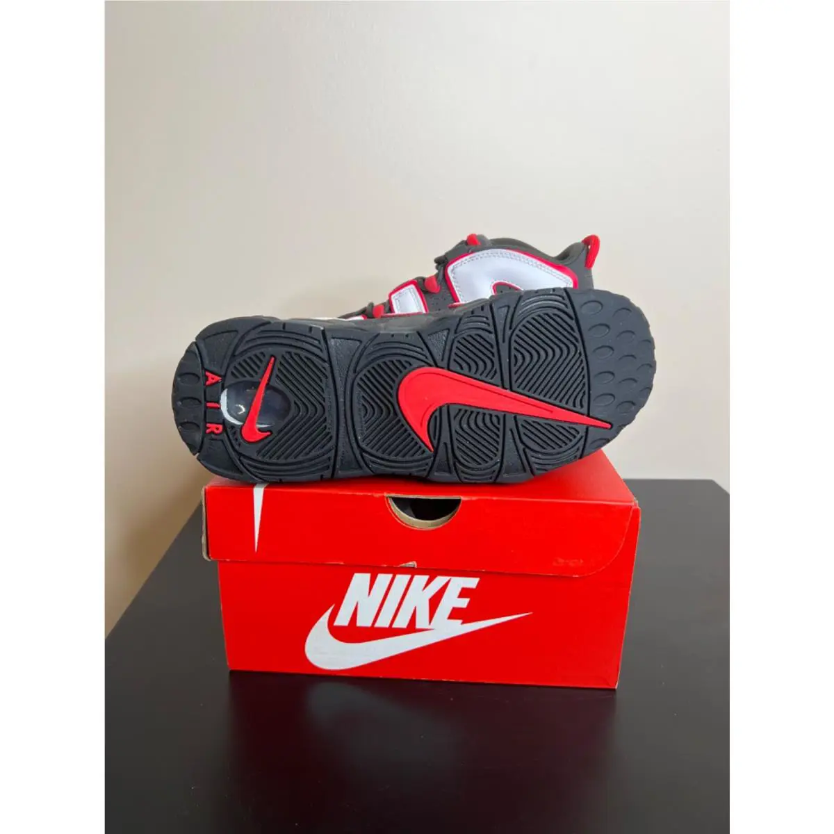 Nike shoes - Nike Air More Uptempo - Air More Uptempo - GRAY/BLACK/WHITE/RED 2