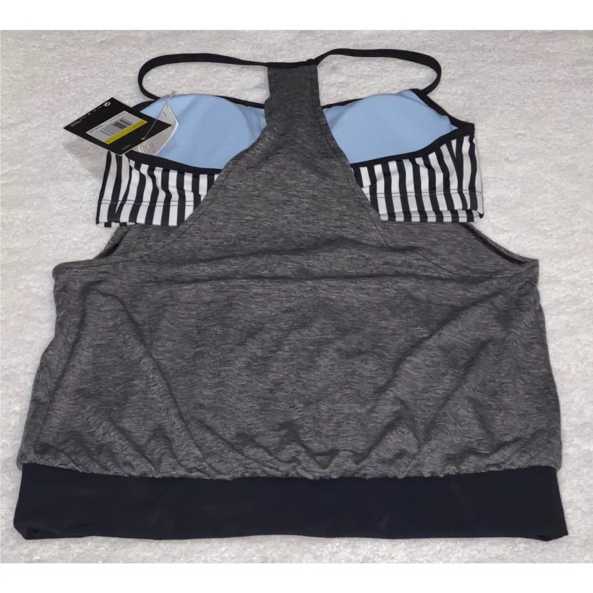 Nike clothing - NIKE Layered Heather Tankini 2 Pc Swim Suit - NESSA397 - Gray 6