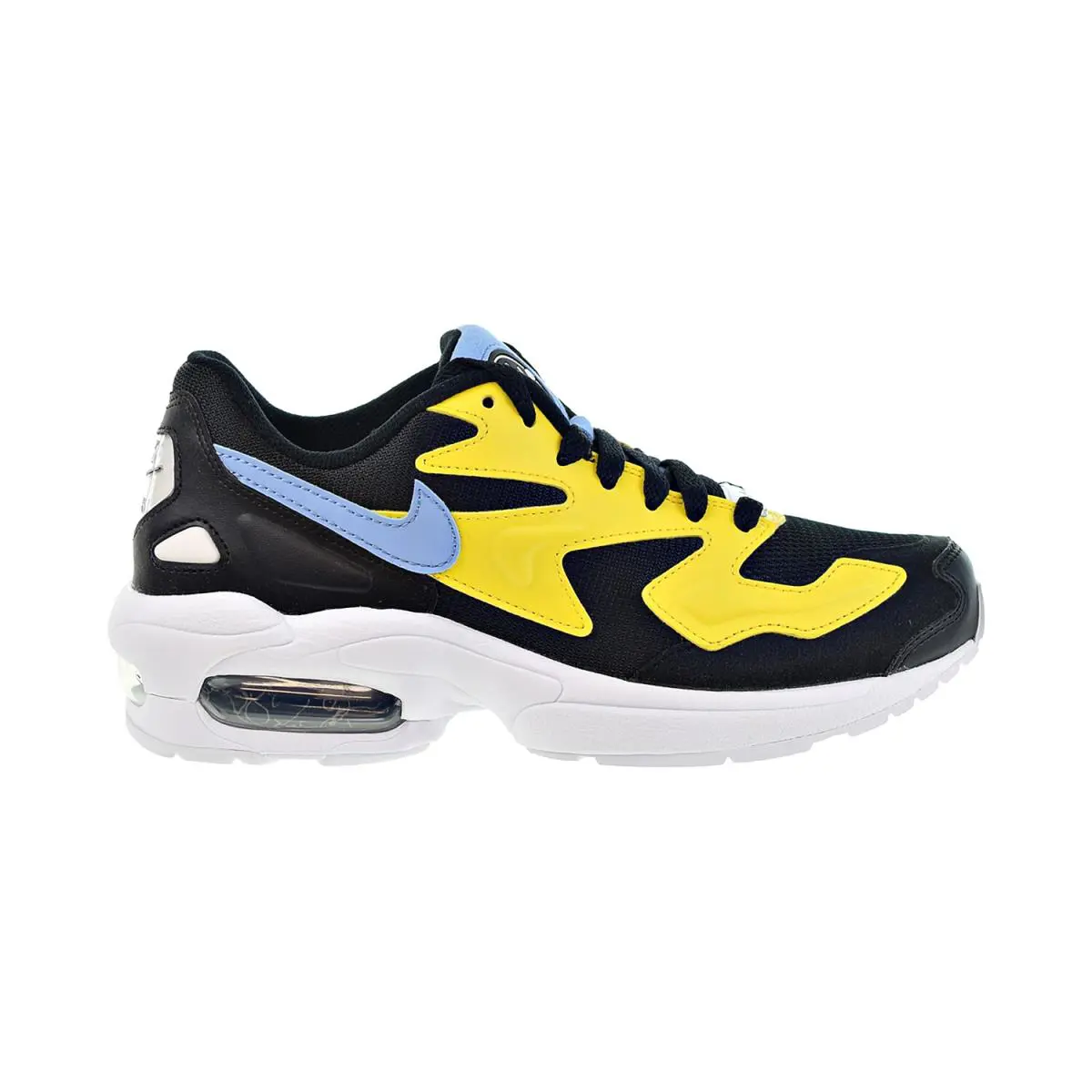 Nike Air Max2 Light Jaguars Women`s Shoes Chrome Yellow-light Blue CJ7980-700 - Chrome Yellow-Light Blue-Black