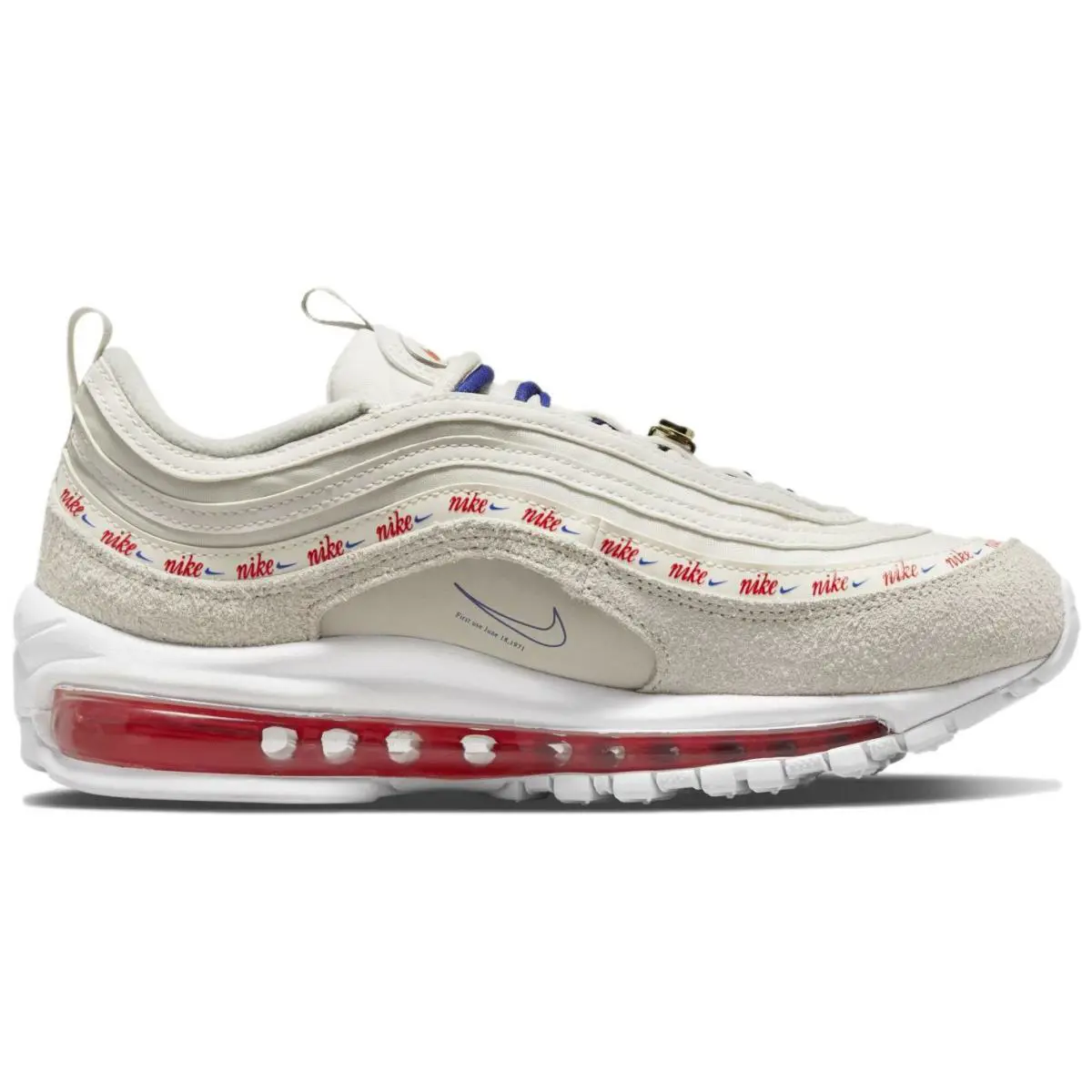 Nike shoes - Nike Air Max 97 - Air Max - DC4013-001 - Light Bone/University Red 2