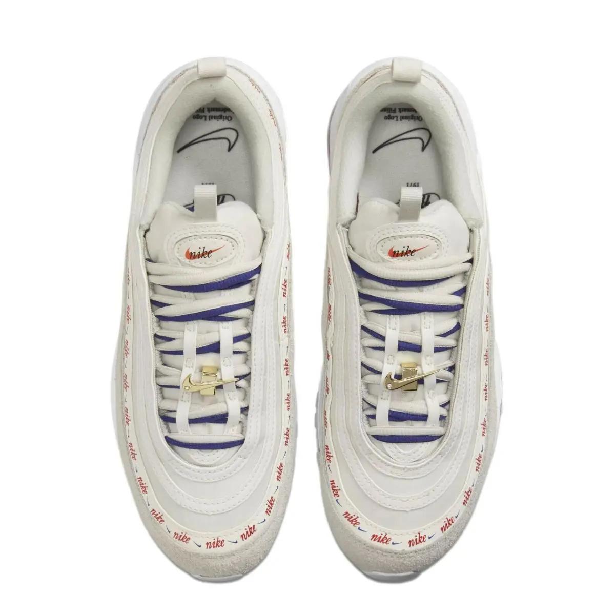 Nike shoes - Nike Air Max 97 - Air Max - DC4013-001 - Light Bone/University Red 9