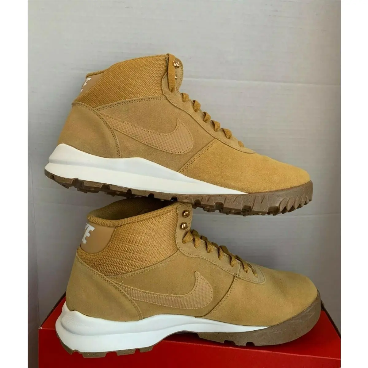 Nike shoes - Nike Hoodland Suede - Hoodland Suede - HAYSTACK/SAIL-GUM LIGHT BROWN 8