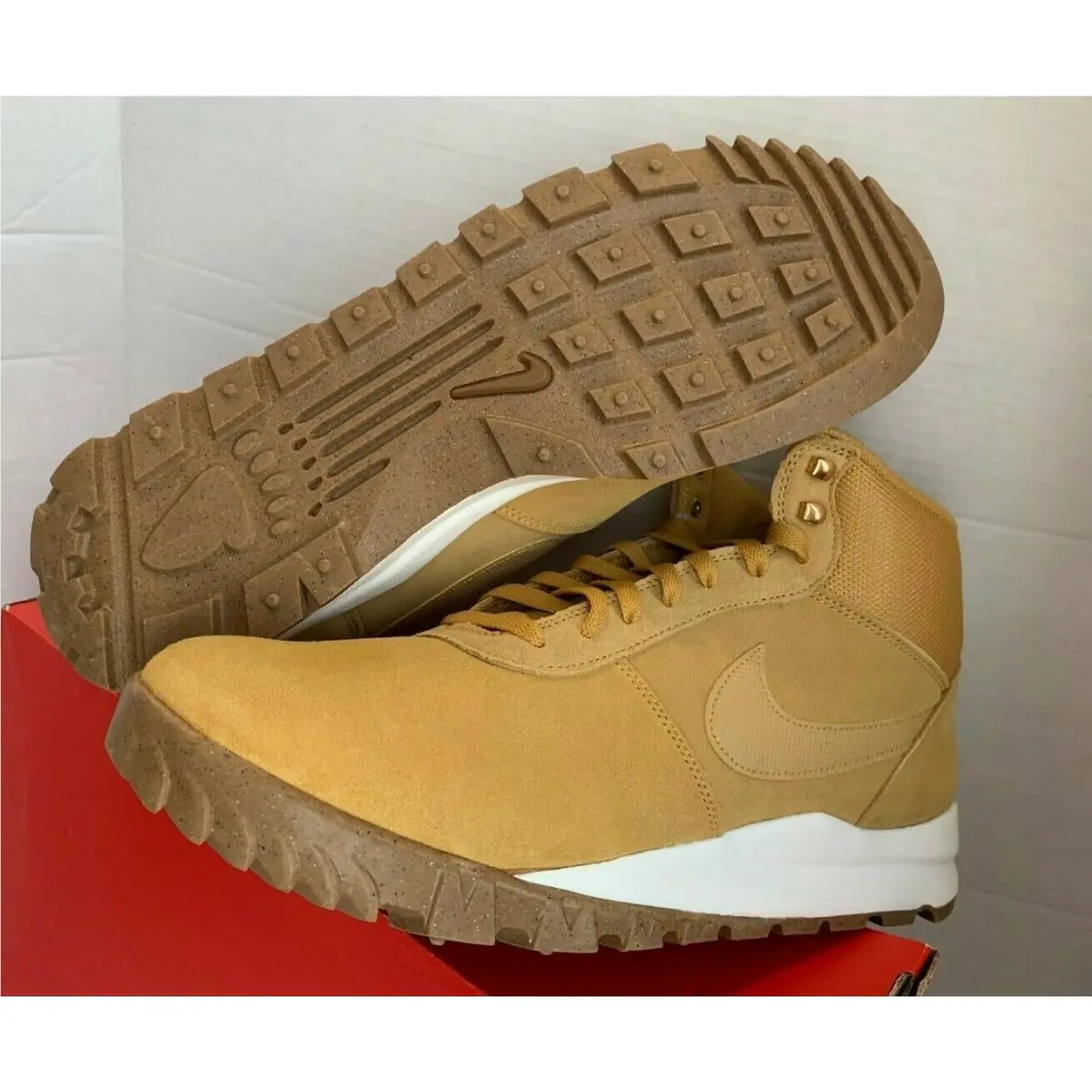 Nike shoes - Nike Hoodland Suede - Hoodland Suede - HAYSTACK/SAIL-GUM LIGHT BROWN 14
