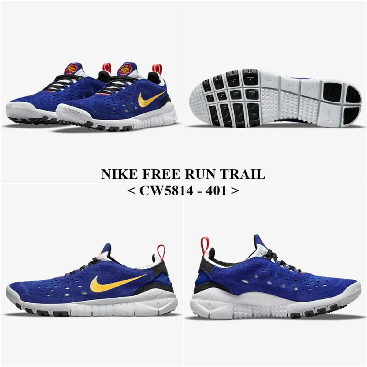 Nike shoes - Nike Free Run - Free Run - CW5814 - CONCORD/TAXI-HABANERO RED 8
