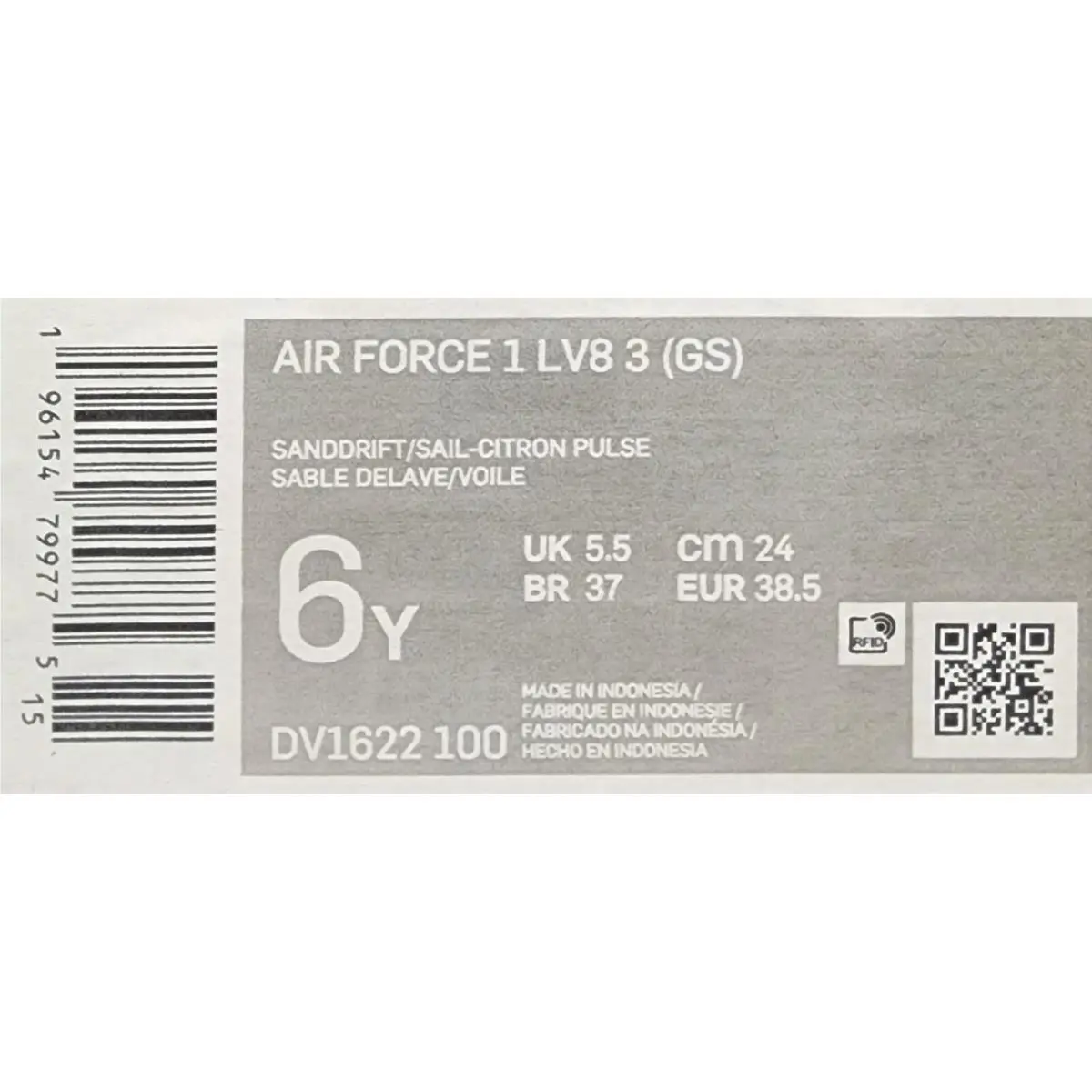 Nike shoes - Nike Air Force 1 - Air Force - DV1622-100 - Sanddrift/Citron Pulse-Sail 2