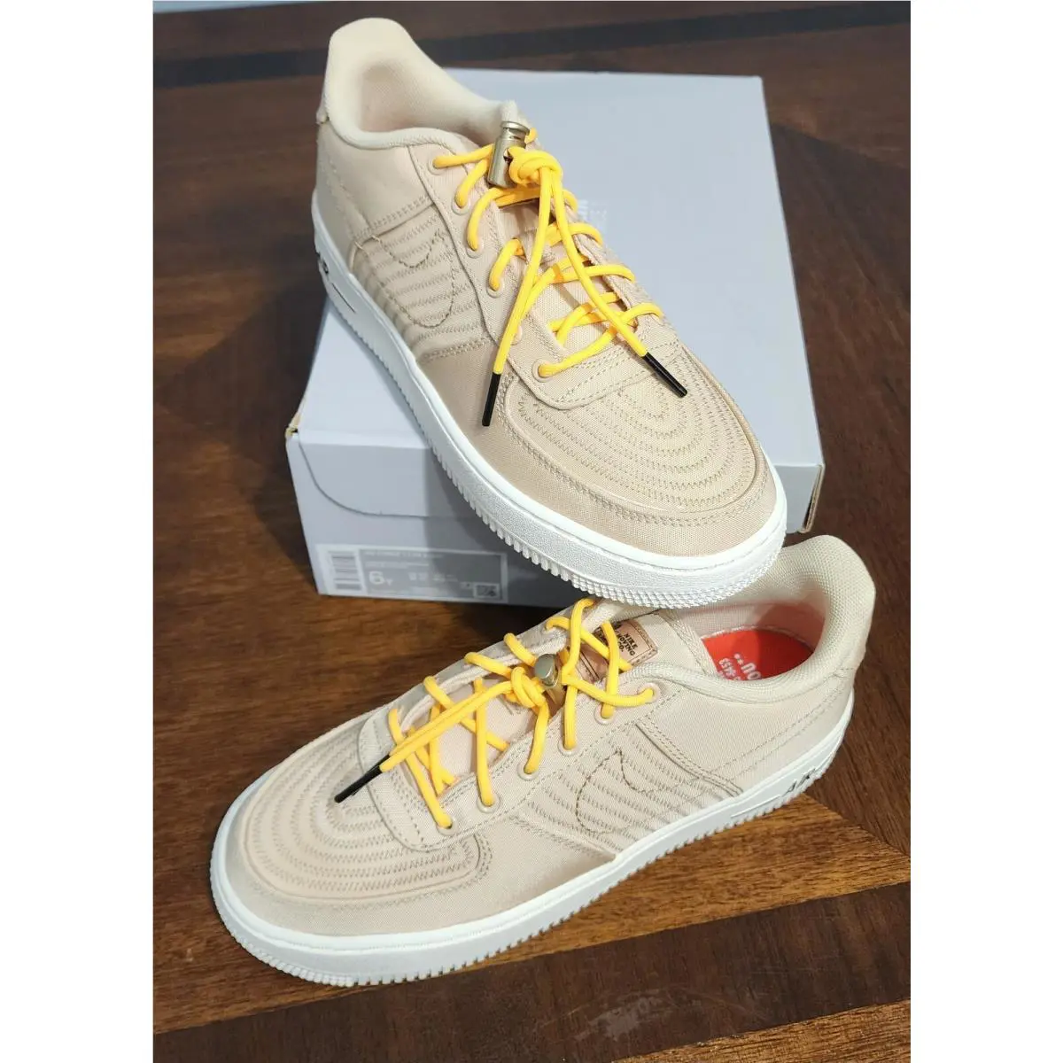 Nike shoes - Nike Air Force 1 - Air Force - DV1622-100 - Sanddrift/Citron Pulse-Sail 1