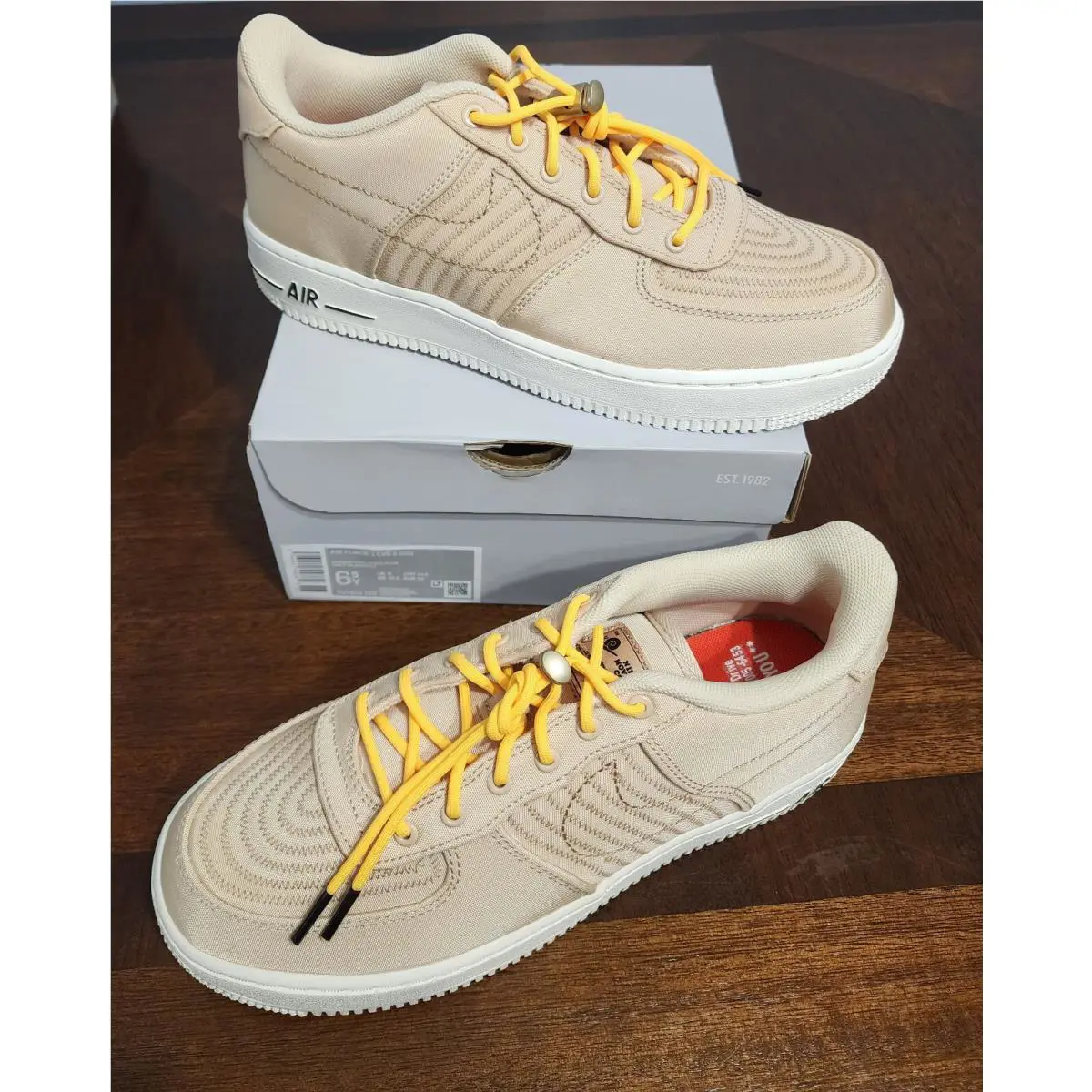 Nike shoes - Nike Air Force 1 - Air Force - DV1622-100 - Sanddrift/Citron Pulse-Sail 7