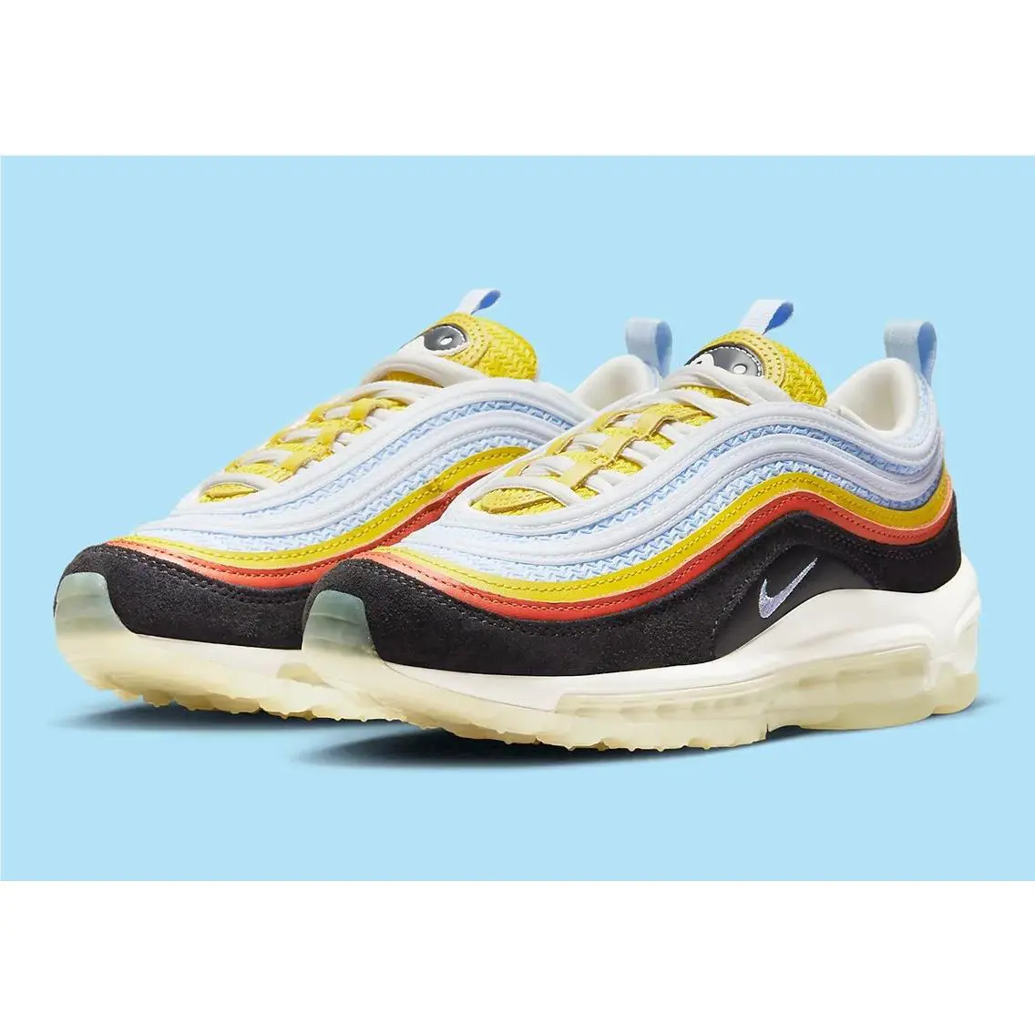 Nike shoes - Nike Air Max 97 - Air Max - Off Noir/Team Orange/Bright Citron/Light Marine 1