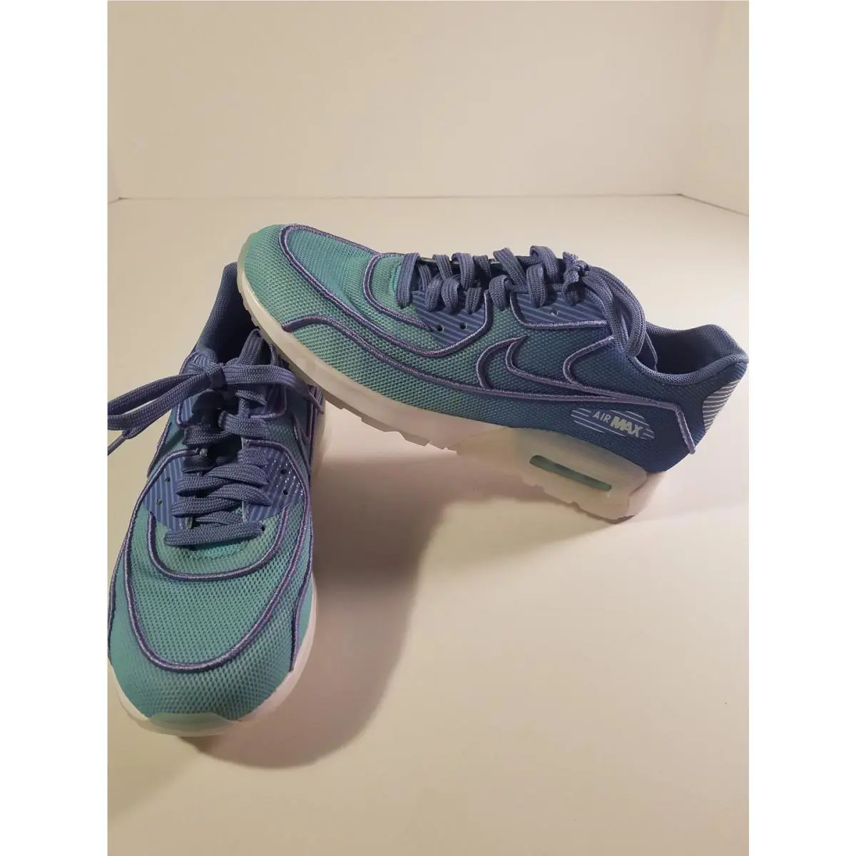 Nike shoes - Nike Air Max 90 Ultra 2.0 - 917523 400 - Still Blue/Polar-White 10