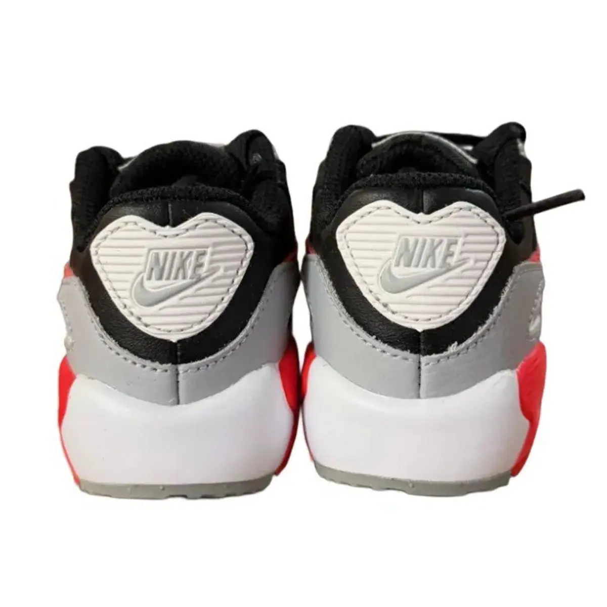 Nike shoes - Nike Air Max 90 LTR (TD) - 833416 024 - Wolf Grey/Bright Crimson-Black 2