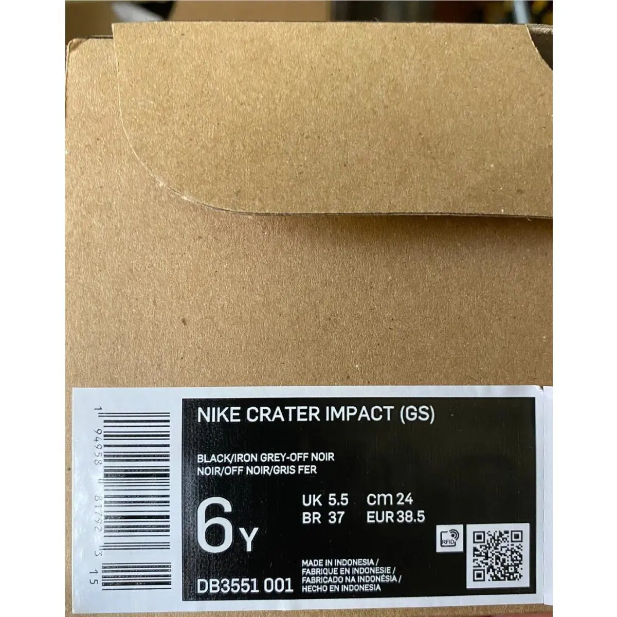 Nike shoes - Nike Crater Impact - Crater Impact - DB3551-001 - Black/Grey/Green 10