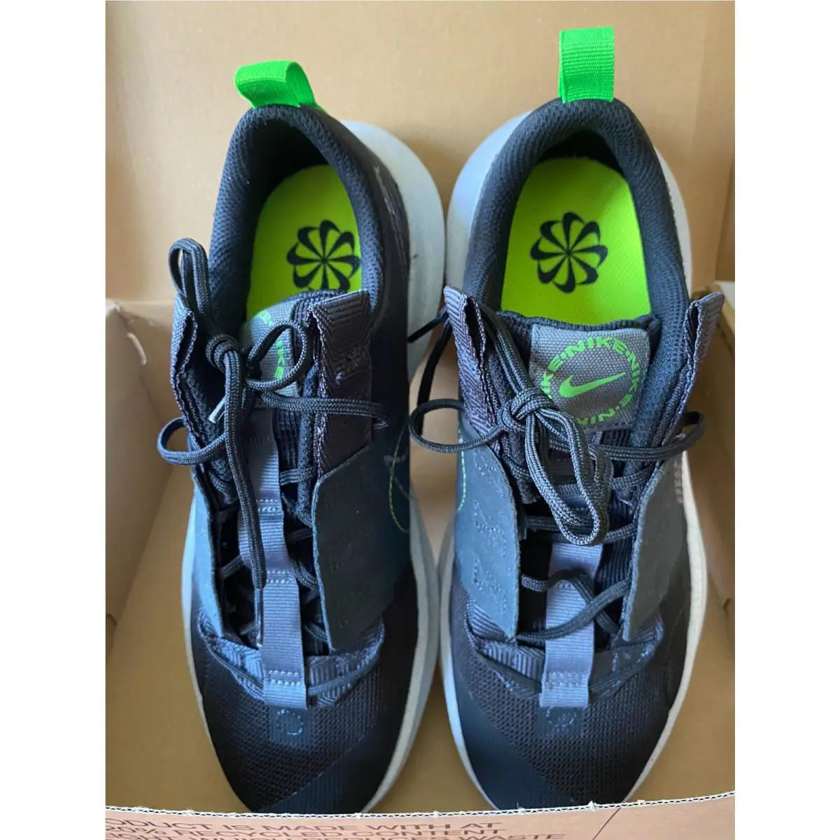 Nike shoes - Nike Crater Impact - Crater Impact - DB3551-001 - Black/Grey/Green 32