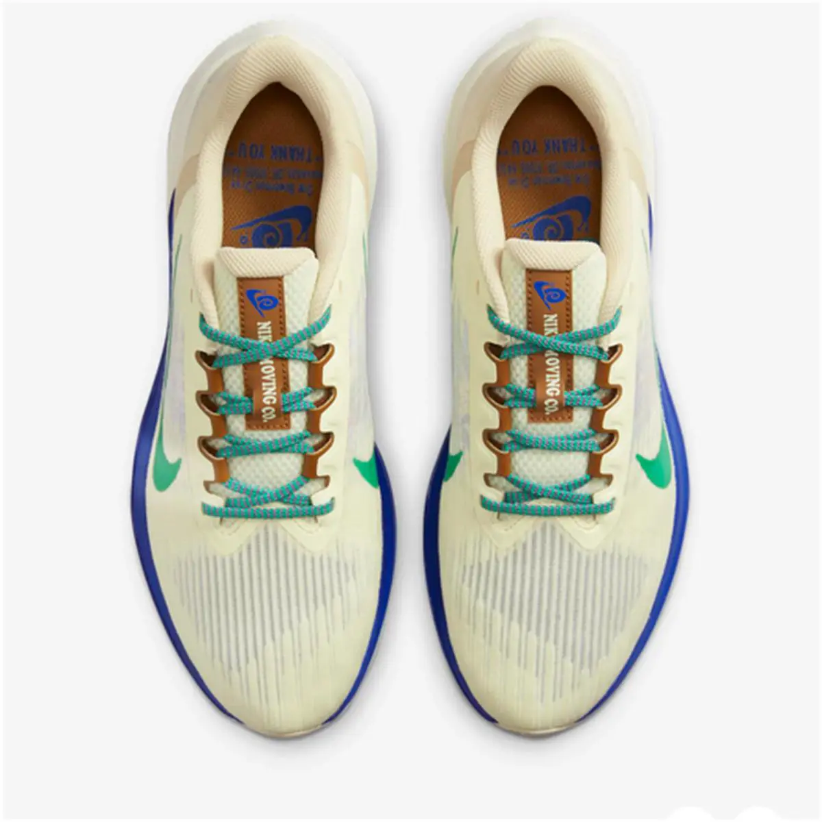 Nike shoes - Nike Air Winflo 9 PRM - DV8997-100 - Coconut Milk/Sand Drift/Racer Blue/Stadium Green 1