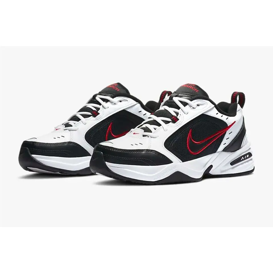 Nike shoes - Nike Air Monarch - Air Monarch - 415445-101 - White/Black-Red 1
