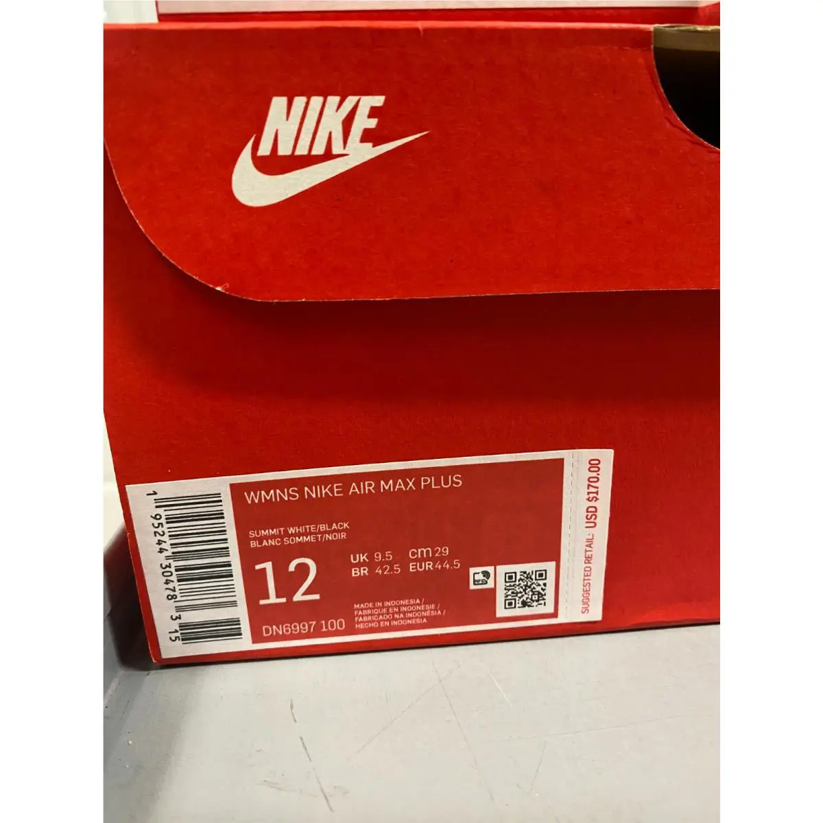 Nike shoes - Nike Air Max Plus - Air Max Plus - DN6997-100 - White/ Black/ Green 13